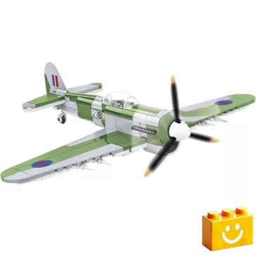   COBI 5864 - Hawker Typhoon Mk.IB vadászbombázó építőjáték – 100% kompatibilis minden más kedvelt márkával
