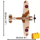 COBI 5866 - Hawker Hurricane Mk.I vadászgép építőjáték – 100% kompatibilis minden más kedvelt márkával COBI 5866 - Hawker Hurricane Mk.I vadászgép építőjáték – 100% kompatibilis minden más kedvelt márkával