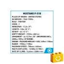 COBI 5869 - Mustang P-51B vadászgép építőjáték – 100% kompatibilis minden más kedvelt márkával COBI 5869 - Mustang P-51B vadászgép építőjáték – 100% kompatibilis minden más kedvelt márkával