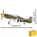 COBI 5869 - Mustang P-51B vadászgép építőjáték – 100% kompatibilis minden más kedvelt márkával COBI 5869 - Mustang P-51B vadászgép építőjáték – 100% kompatibilis minden más kedvelt márkával