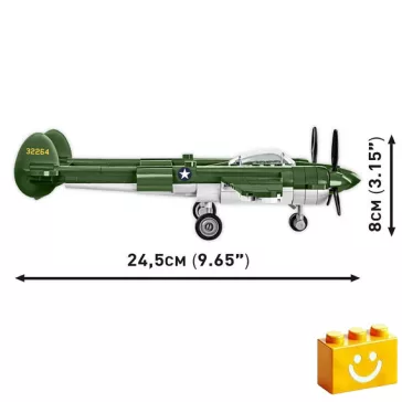   COBI 5882 - Lockheed P-38 Lightning vadászbombázó építőjáték – 100% kompatibilis minden más kedvelt márkával