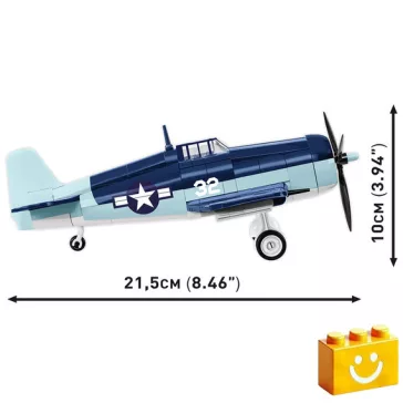   COBI 5883 - Grumman F6F Hellcat vadászgép építőjáték – 100% kompatibilis minden más kedvelt márkával