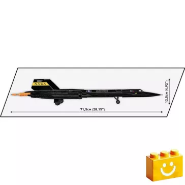   COBI 5890 – Lockheed SR-71 Blackbird – Executive Edition építőjáték – 100% kompatibilis minden más kedvelt márkával