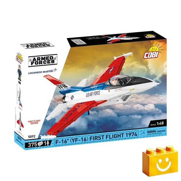 COBI 5892 – F-16 (YF-16) First Flight 1974 – Vadászgép építőjáték – 100% kompatibilis minden más kedvelt márkával COBI 5892 – F-16 (YF-16) First Flight 1974 – Vadászgép építőjáték – 100% kompatibilis minden más kedvelt márkával