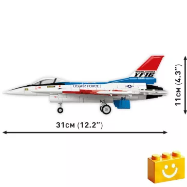   COBI 5892 – F-16 (YF-16) First Flight 1974 – Vadászgép építőjáték – 100% kompatibilis minden más kedvelt márkával