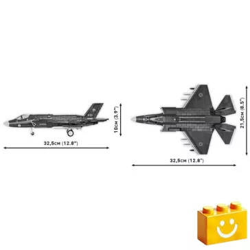   COBI 5895 – F-35B Lightning II – Lopakodó vadászgép építőjáték – 100% kompatibilis minden más kedvelt márkával