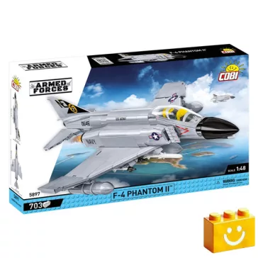   COBI 5897 – F-4 Phantom II – Amerikai többfeladatú vadászbombázó építőjáték – 100% kompatibilis minden más kedvelt márkával
