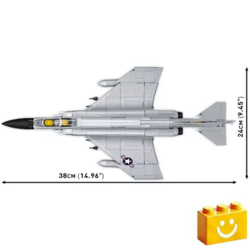   COBI 5897 – F-4 Phantom II – Amerikai többfeladatú vadászbombázó építőjáték – 100% kompatibilis minden más kedvelt márkával
