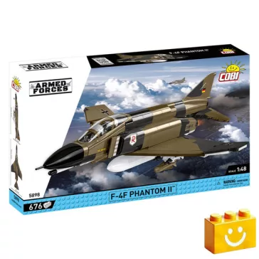   COBI 5898 – F-4F Phantom II – Német többfeladatú vadászbombázó építőjáték – 100% kompatibilis minden más kedvelt márkával