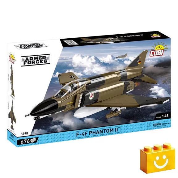 COBI 5898 – F-4F Phantom II – Német többfeladatú vadászbombázó építőjáték – 100% kompatibilis minden más kedvelt márkával COBI 5898 – F-4F Phantom II – Német többfeladatú vadászbombázó építőjáték – 100% kompatibilis minden más kedvelt márkával