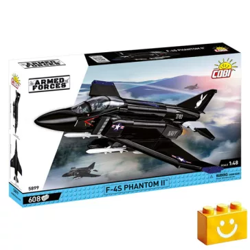   COBI 5899 – F-4S Phantom II 'Black Bunny' – Tesztrepülő építőjáték – 100% kompatibilis minden más kedvelt márkával