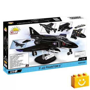   COBI 5899 – F-4S Phantom II 'Black Bunny' – Tesztrepülő építőjáték – 100% kompatibilis minden más kedvelt márkával