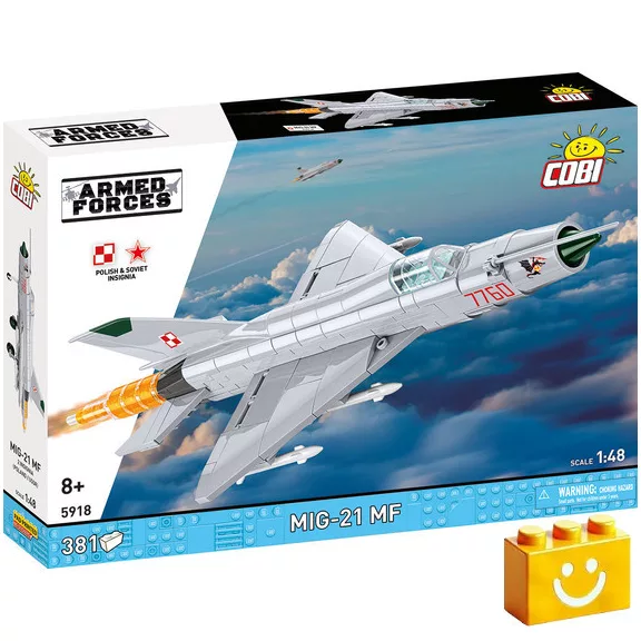 COBI 5918 - MiG-21MF - Lengyel és szovjet változat - 100% kompatibilis minden más kedvelt márkával COBI 5918 - MiG-21MF - Lengyel és szovjet változat - 100% kompatibilis minden más kedvelt márkával