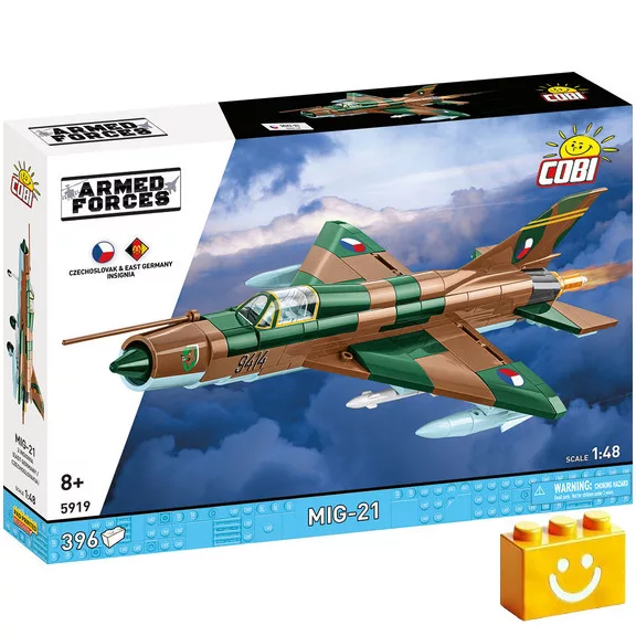 COBI 5919 - MiG-21 (ČSSR / NDK) - 100% kompatibilis minden más kedvelt márkával COBI 5919 - MiG-21 (ČSSR / NDK) - 100% kompatibilis minden más kedvelt márkával