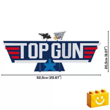   COBI 5925 - Top Gun Logo - 100% kompatibilis minden más kedvelt márkával