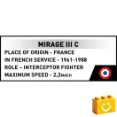 COBI 5930 - Dassault Mirage IIIC - 100% kompatibilis minden más kedvelt márkával COBI 5930 - Dassault Mirage IIIC - 100% kompatibilis minden más kedvelt márkával