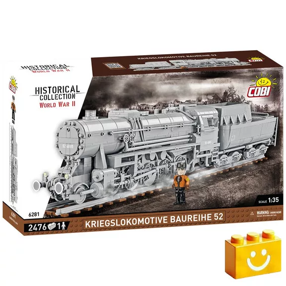 COBI 6281 - Kriegslokomotive Baureihe 52 gőzmozdony építőjáték – 100% kompatibilis minden más kedvelt márkával COBI 6281 - Kriegslokomotive Baureihe 52 gőzmozdony építőjáték – 100% kompatibilis minden más kedvelt márkával