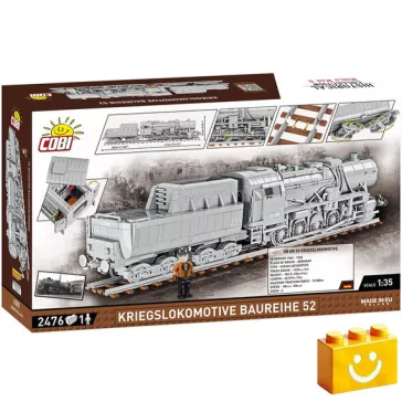   COBI 6281 - Kriegslokomotive Baureihe 52 gőzmozdony építőjáték  – 100% kompatibilis minden más kedvelt márkával