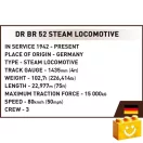 COBI 6282 – DR BR 52 gőzmozdony építőjáték – 100% kompatibilis minden más kedvelt márkával COBI 6282 – DR BR 52 gőzmozdony építőjáték – 100% kompatibilis minden más kedvelt márkával