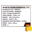 COBI 6283 – DR BR 52/Ty2 gőzmozdony építőjáték – 100% kompatibilis minden más kedvelt márkával COBI 6283 – DR BR 52/Ty2 gőzmozdony építőjáték – 100% kompatibilis minden más kedvelt márkával