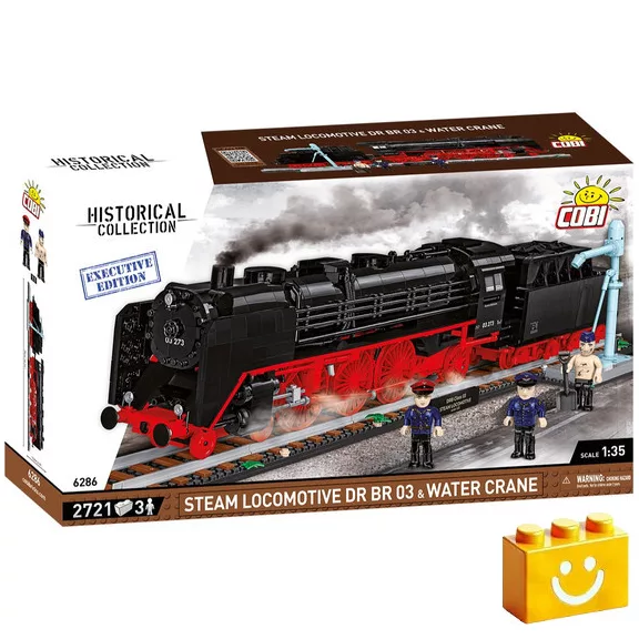 COBI 6286 - DR BR 03 gőzmozdony és vízdaru építőjáték – 100% kompatibilis minden más kedvelt márkával COBI 6286 - DR BR 03 gőzmozdony és vízdaru építőjáték – 100% kompatibilis minden más kedvelt márkával