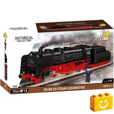   COBI 6288 - DR BR 03 gőzmozdony építőjáték – 100% kompatibilis minden más kedvelt márkával