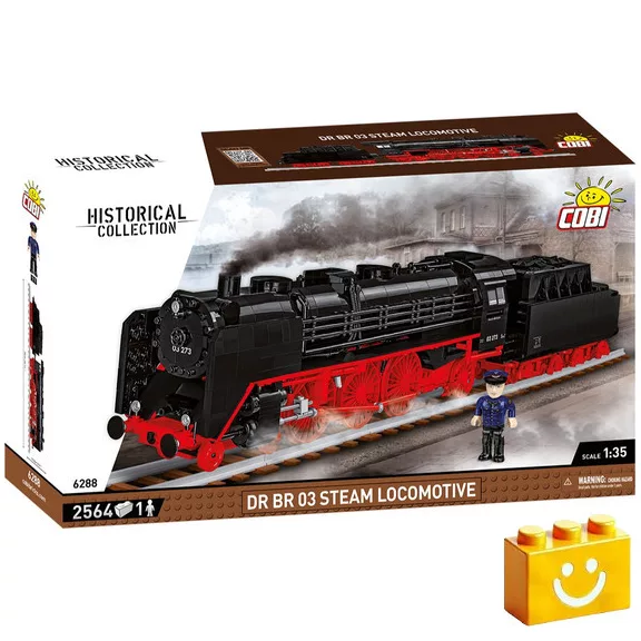 COBI 6288 - DR BR 03 gőzmozdony építőjáték – 100% kompatibilis minden más kedvelt márkával COBI 6288 - DR BR 03 gőzmozdony építőjáték – 100% kompatibilis minden más kedvelt márkával