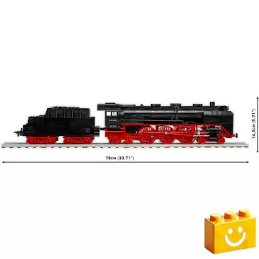   COBI 6288 - DR BR 03 gőzmozdony építőjáték – 100% kompatibilis minden más kedvelt márkával
