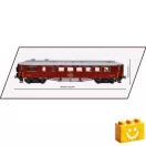 COBI 6291 - Compiègne Wagon 1918 vasúti kocsi építőjáték – 100% kompatibilis minden más kedvelt márkával