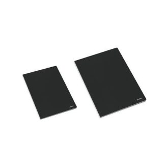   Füzet, tűzött, A5, kockás, 80 lap, AMBAR "Classic", fekete