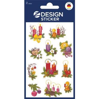   Matrica, papír, 2 ív, 76x120 mm, AVERY ZWECKFORM, "Z-Design No.4050", díszes fenyőágak