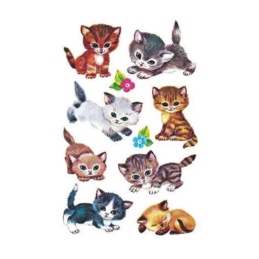 Matrica, papír, 3 ív, 76x120 mm, AVERY ZWECKFORM, "Z-Design No.4346", kiscicusok