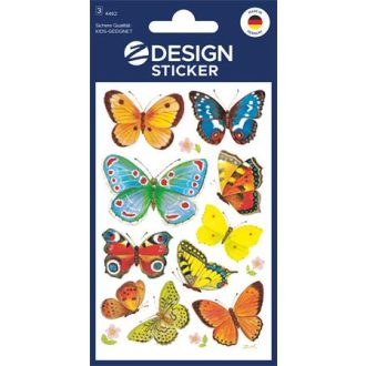   Matrica, papír, 3 ív, 76x120 mm, AVERY ZWECKFORM, "Z-Design No.4462", lepkék