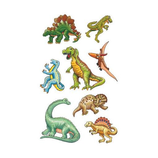 Matrica, papír, 3 ív, 76x120 mm, AVERY ZWECKFORM, "Z-Design No.53145", dinoszauruszok