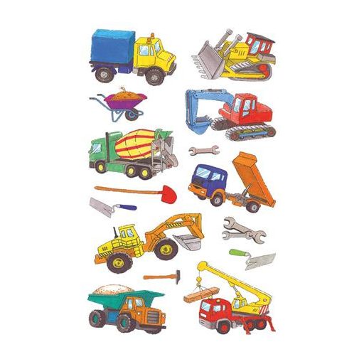 Matrica, papír, 2 ív, 76x120 mm, AVERY ZWECKFORM, "Z-Design No.53209", munkagépek