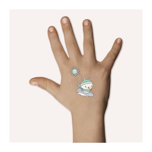 Matrica, tetoválás, 1 ív, 76x120 mm, AVERY ZWECKFORM, "Z-Design No.54152",  hóember