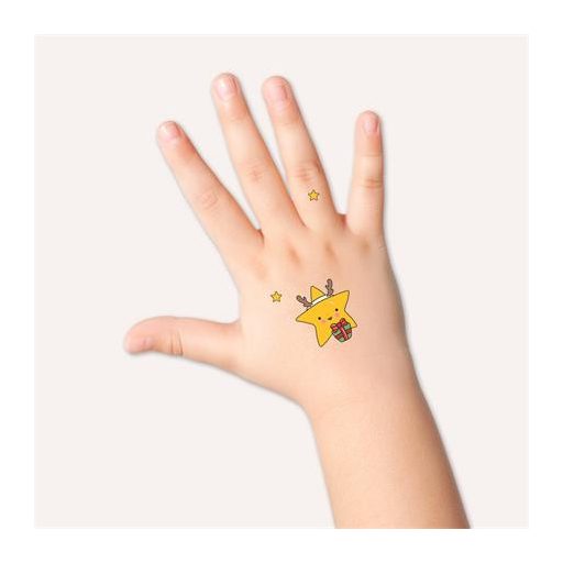 Matrica, tetoválás, 1 ív, 76x120 mm, AVERY ZWECKFORM, "Z-Design No.54153",  csillagok