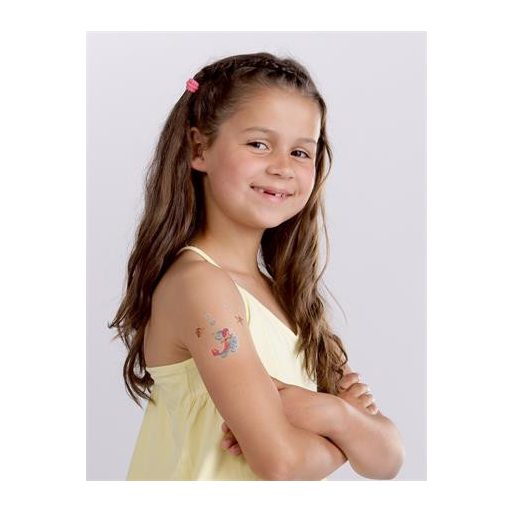 Matrica, tetoválás, 1 ív, 76x120 mm, AVERY ZWECKFORM, "Z-Design No.56691", színes virágok