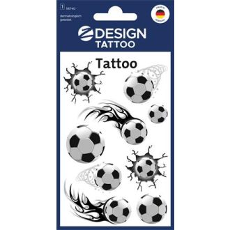   Matrica, tetoválás, 1 ív, 76x120 mm, AVERY ZWECKFORM, "Z-Design No.56740", focilabda