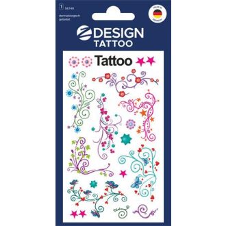   Matrica, tetoválás, 1 ív, 76x120 mm, AVERY ZWECKFORM, "Z-Design No.56749", ornamentika