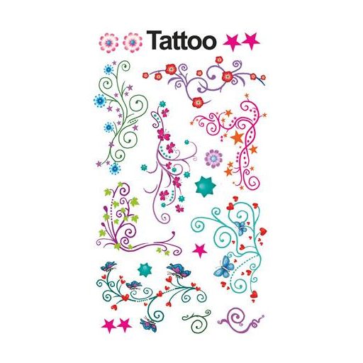 Matrica, tetoválás, 1 ív, 76x120 mm, AVERY ZWECKFORM, "Z-Design No.56749", ornamentika