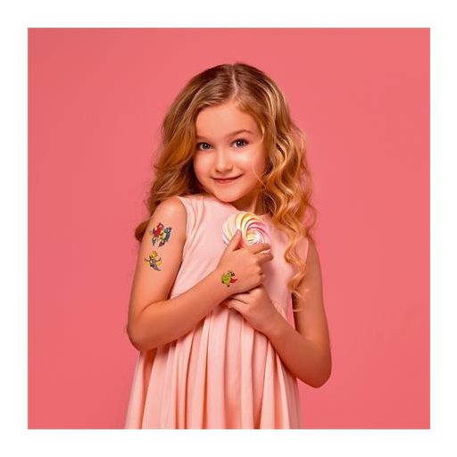 Matrica, tetoválás, 1 ív, 76x120 mm, AVERY ZWECKFORM, "Z-Design No.56762", madarak