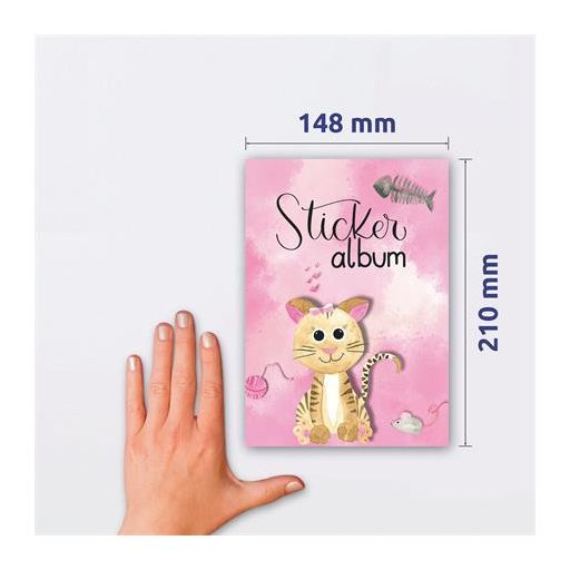 Matricagyűjtő album, A5, AVERY ZWECKFORM, cica