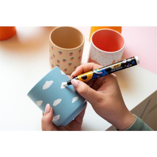 Dekormarker készlet, 1,5 - 2,3 mm, BIC "Paint marker", 8 különböző pasztell szín