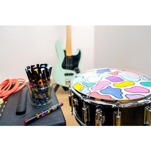 Dekormarker készlet, 1,5 - 2,3 mm, BIC "Paint marker", 8 különböző élénk szín