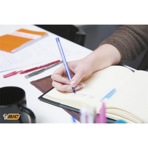 Golyóstoll, 0,32 mm, kupakos, BIC "Round Stic Classic", kék