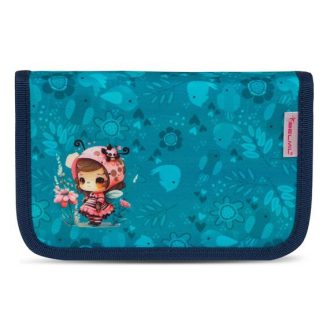   Tolltartó, klapnis, cipzáras, BELMIL "Cute Owl", kék, bagoly