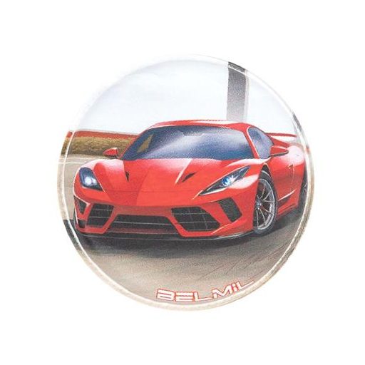 Matrica, tépőzáras, Classy Plus táskához, BELMIL "No Limit" versenyautó