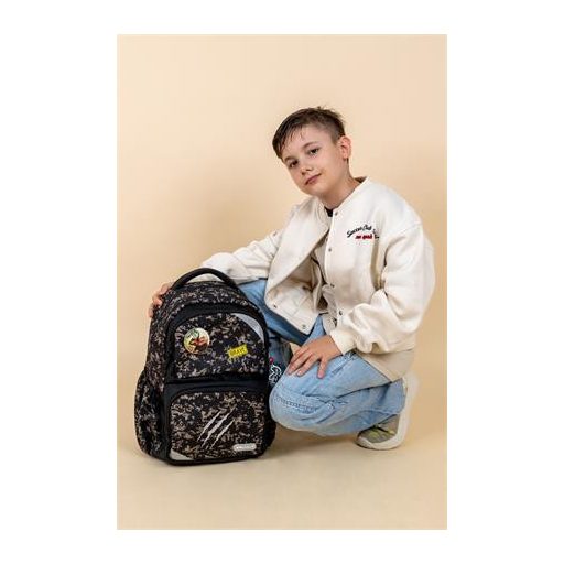 Iskolatáska, cipzáras, BELMIL "Maxi Pack Dinosaur World", dinoszaurusz