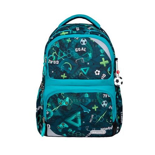 Iskolatáska, cipzáras, BELMIL "Maxi Pack Football Goal", foci
